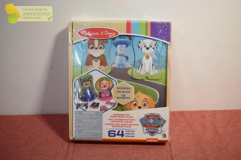 Melissa & Doug PAW Patrol Wooden Magnetic Pretend Play 64pc